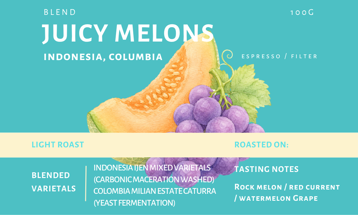 Rly Coffee - Juicy Melons Coffee Beans [100g]