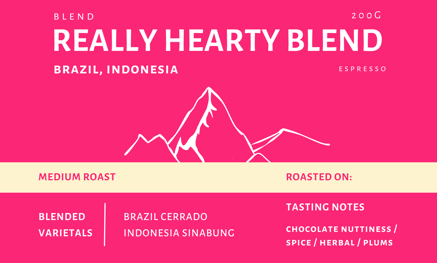 Rly Coffee - Really Hearty Blend Coffee Beans [200g]