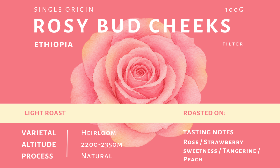 Rly Coffee - Rosy Bud Cheeks Coffee Beans [100g]
